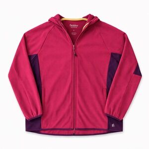 Fielder Bonobos Magenta Purple‎ Color block Knit Hoodie Jacket XL